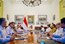 Presiden Prabowo Pimpin Rapat Terbatas Pembentukan Tanggul Laut di Pulau Jawa