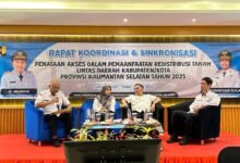 Rakor Pertanahan 2025, Pemprov Kalsel Dorong Pemanfaatan Redistribusi Tanah Lebih Produktif