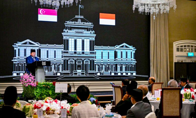 Presiden Prabowo dan Presiden Tharman Rayakan Eratnya Persahabatan Dua Negara dalam Jamuan Santap Siang Kenegaraan