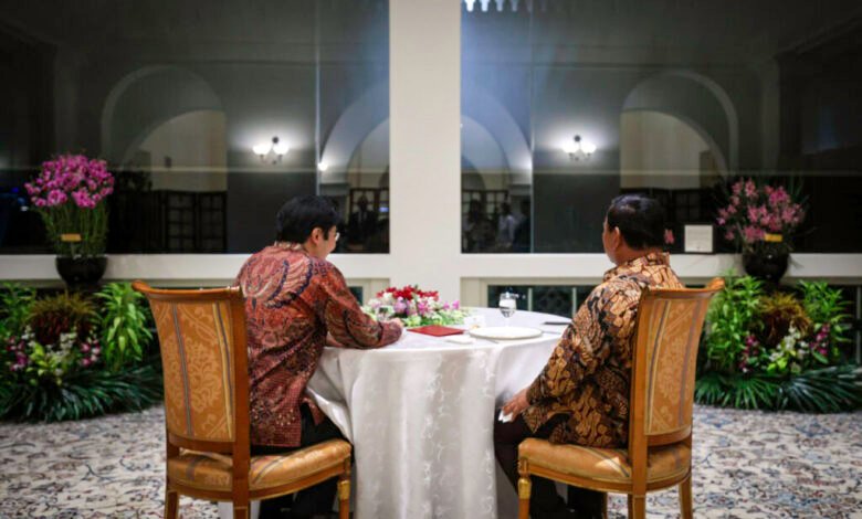 Presiden Prabowo dan PM Wong Jalin Keakraban Lewat Makan Malam Pribadi di Sri Temasek