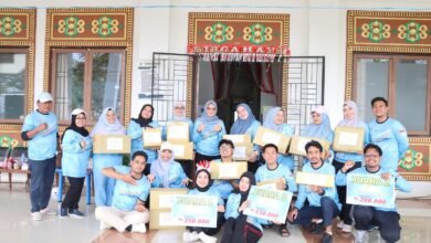 Peringati Harjad dan HUT RI, DPPPAKB Kalsel Gelar Aneka Lomba Antar Karyawan