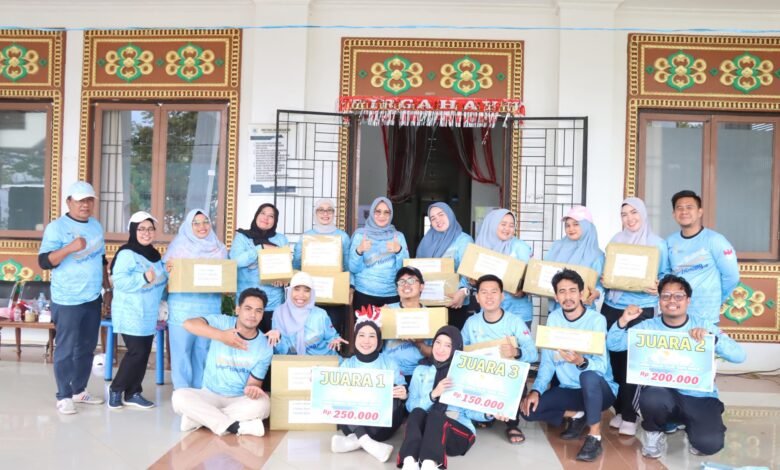 Peringati Harjad dan HUT RI, DPPPAKB Kalsel Gelar Aneka Lomba Antar Karyawan