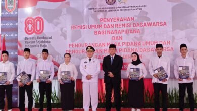 Gubernur Kalsel Serahkan Remisi Umum dan Remisi Dasawarsa Kepada Warga Binaan di Lapas Kelas II B Banjarbaru