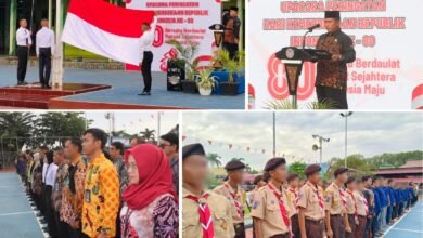 Lapas Banjarmasin Gelar Upacara HUT ke-80 Republik Indonesia