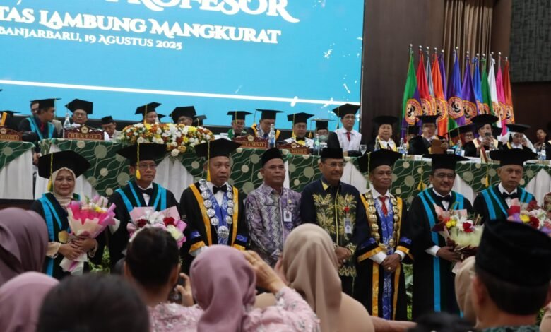 Pemprov Kalsel Apresiasi Pengukuhan Guru Empat Besar ULM di Bidang Pertanian