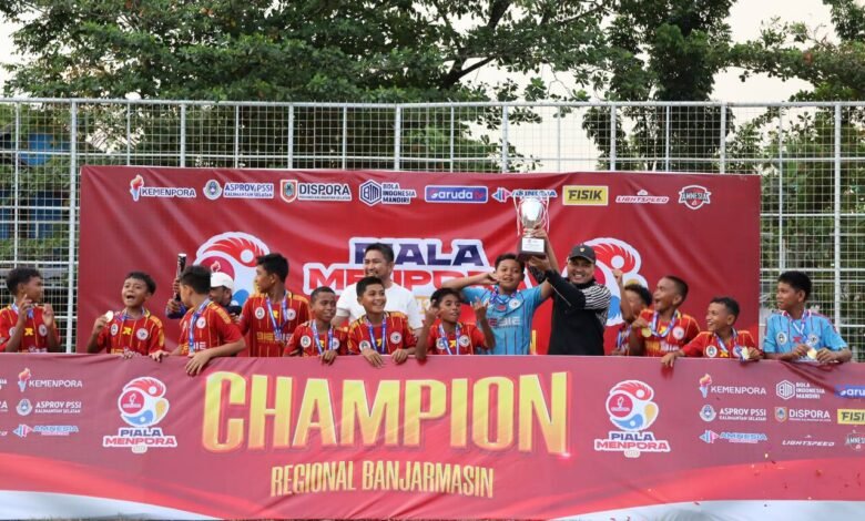 Haus Soccer Banjarmasin Juara Piala Menpora 2025 Regional U-12, Siap Melaju ke Tingkat Nasional