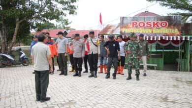 BPBD Kalsel Tinjau Pos Lapangan Penanganan Karhutla di Kecamatan Daha Barat Kabupaten HSS