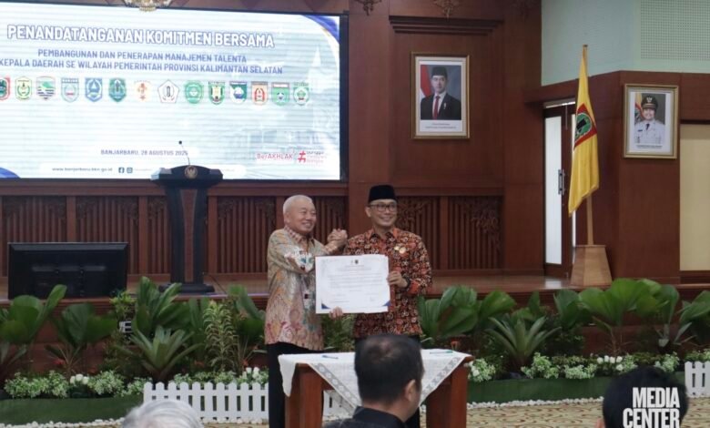 Pemprov Kalsel dan BKN RI Teken Komitmen Bersama Akselerasi Manajemen Talenta ASN