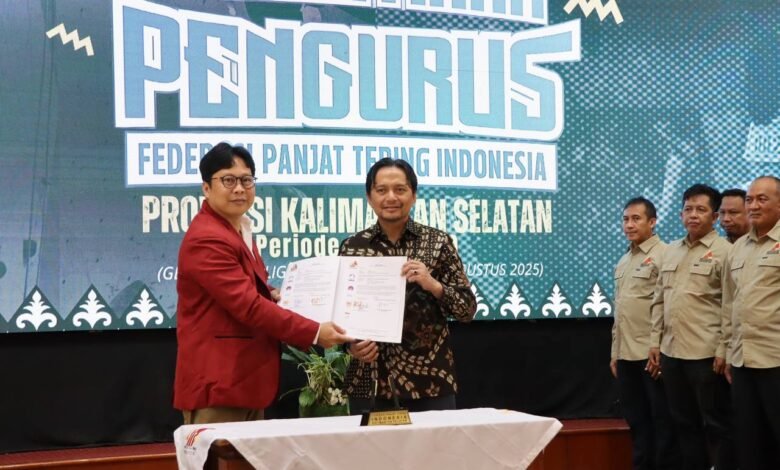 FPTI Kalsel 2025-2029 Resmi Dilantik, Fokus Garap Bibit Atlet Usia Dini