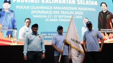 Wagub Kalsel Lepas Kontingen Kalsel ke POMNAS XIX Jawa Tengah, Target Masuk 10 Besar