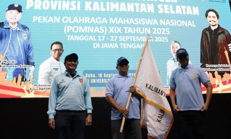 Wagub Kalsel Lepas Kontingen Kalsel ke POMNAS XIX Jawa Tengah, Target Masuk 10 Besar