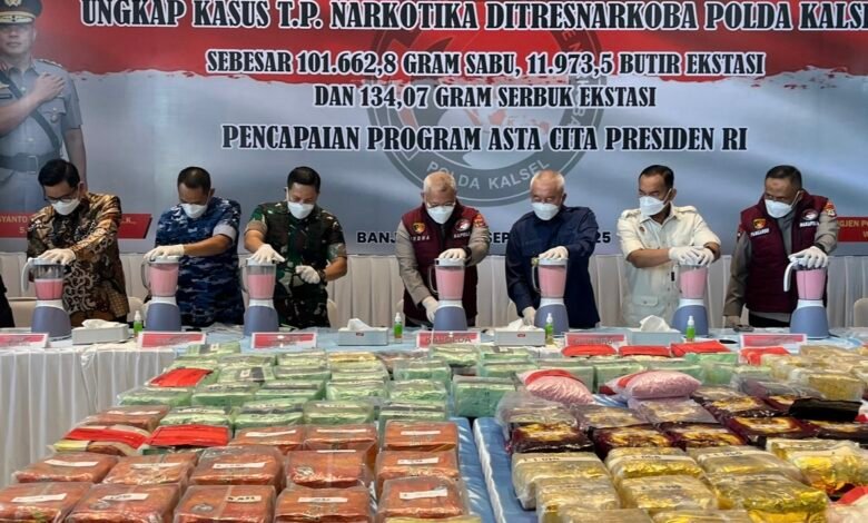 Polda Kalsel Kembali Ungkap Kasus Peredaran Narkotika, Berhasil Amankan 60 Tersangka