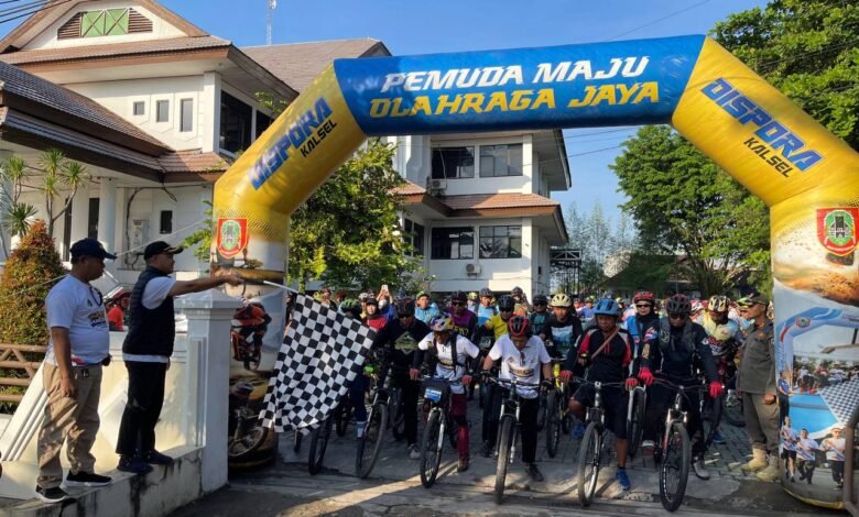Ratusan Peserta Meriahkan Gowes Haornas 2025 di Kalsel