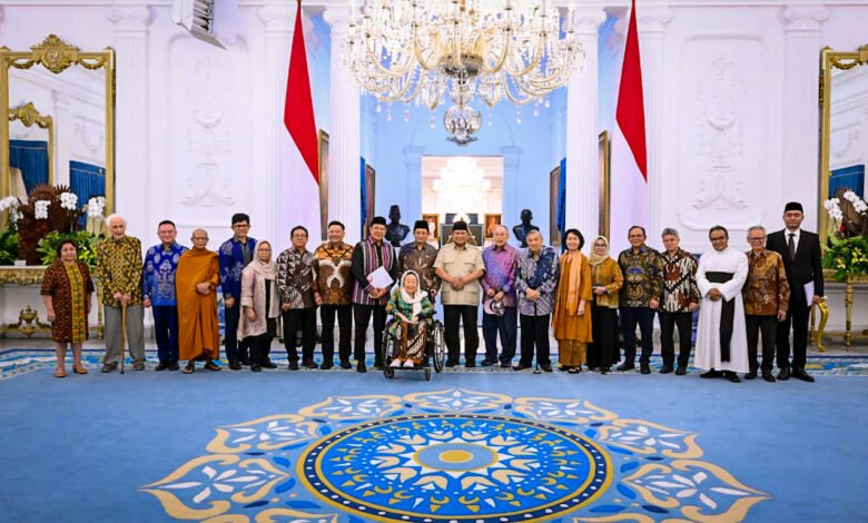 Presiden Prabowo Terima Tokoh Gerakan Nurani Bangsa di Istana Merdeka