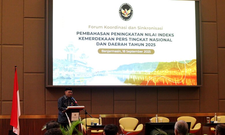 Pemprov Kalsel Dorong Sinergi Pusat-Daerah untuk Perkuat Kemerdekaan Pers