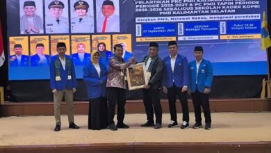 Pelantikan Pengurus Koordinator Cabang PMII Kalsel, Miftahul Chair Tegaskan Pentingnya Regenerasi dan Peran Perempuan dalam Pembangunan