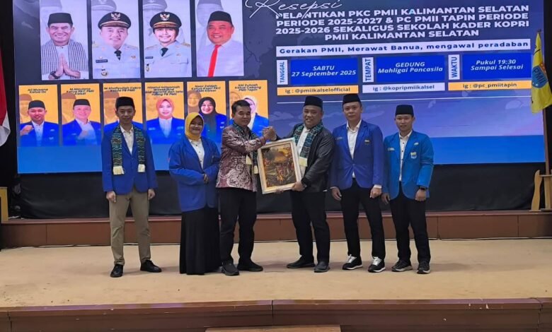 Pelantikan Pengurus Koordinator Cabang PMII Kalsel, Miftahul Chair Tegaskan Pentingnya Regenerasi dan Peran Perempuan dalam Pembangunan