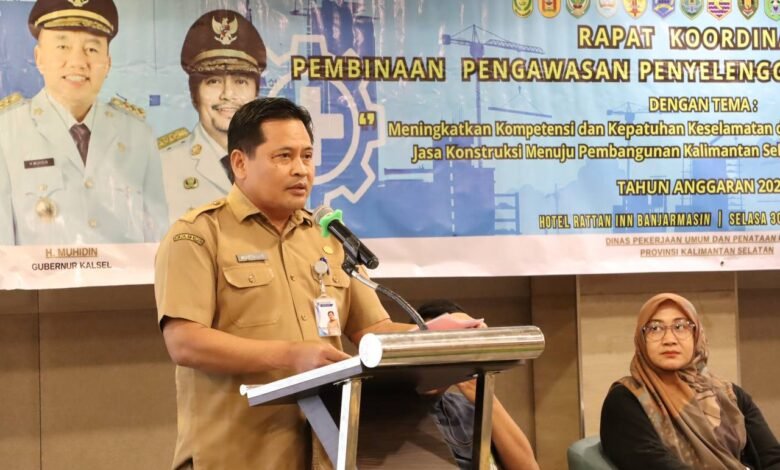Jaga Mutu dan Keamanan Pembangunan, Pemprov Kalsel Gelar Rakor Pengawasan Jasa Konstruksi