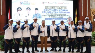 Tim Gateball Korpri Kalsel Siap Ukir Prestasi di Pornas Korpri XVII Palembang