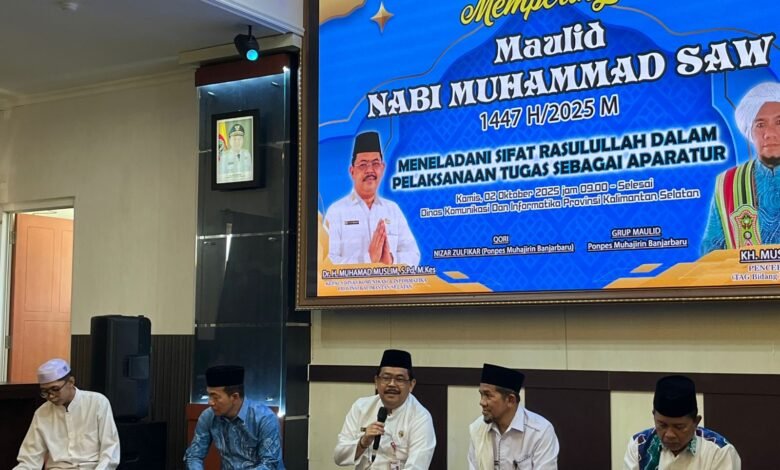 Teladani Sifat Rasulullah SAW, Dinas Kominfo Kalsel Peringati Maulid Nabi Muhammad SAW