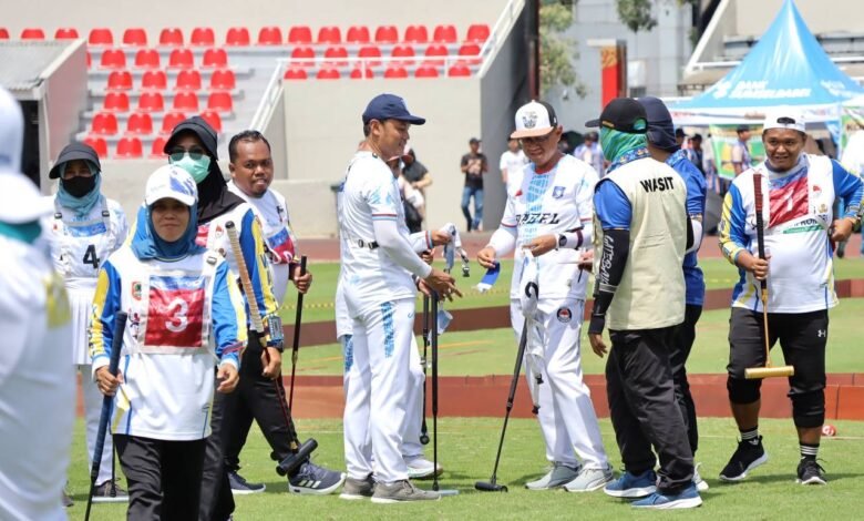 Tim Gateball Ganda Campuran KORPRI Kalsel Tembus 16 Besar PORNAS XVII, Kemenangan Dramatis Atas Babel
