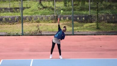 Regu Tenis Putri Kalsel Tembus Semifinal PORNAS XVII KORPRI Usai Bungkam Papua Barat
