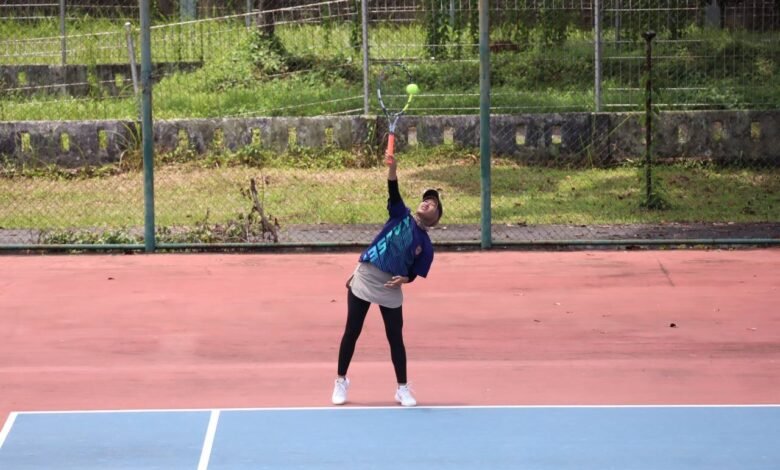 Regu Tenis Putri Kalsel Tembus Semifinal PORNAS XVII KORPRI Usai Bungkam Papua Barat