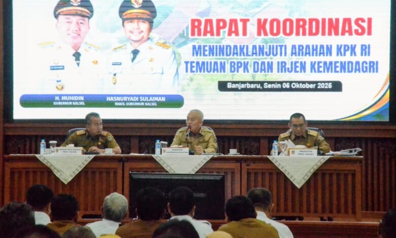 Gubernur Kalsel Tegaskan Pentingnya Percepatan Penyelesaian Tindak Lanjut Hasil Temuan BPK