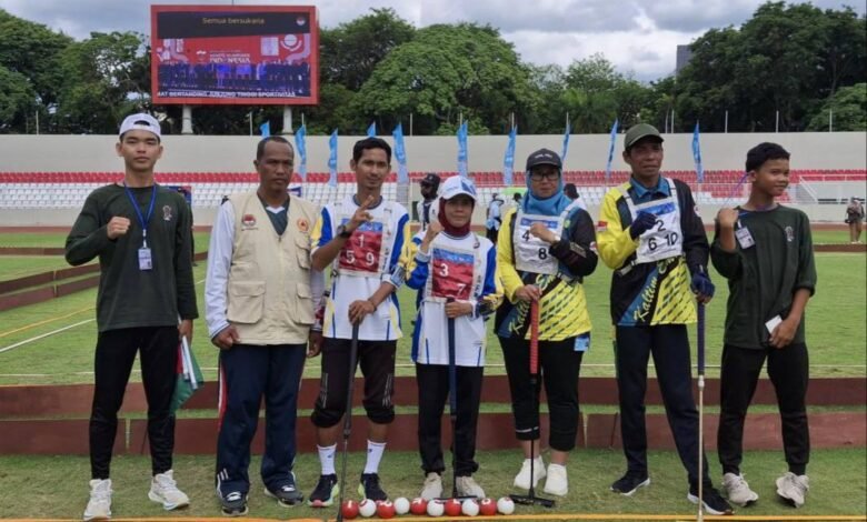 Kalahkan Kaltim, Tim Gateball Double Campuran Masuk Semifinal Pornas Korpri XVII Palembang