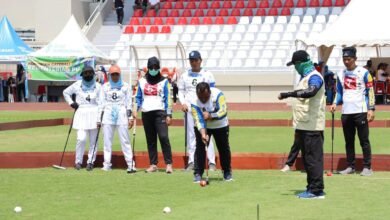 Gateball Korpri Kalsel Sumbang Medali Pertama Pornas XVII Pelembang