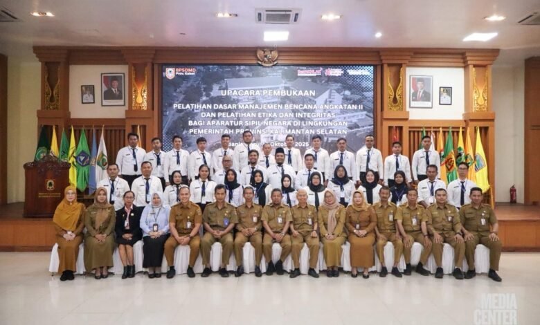 Pelatihan Manajemen Bencana dan Etika ASN, BPSDMD Kalsel Tingkatkan Kompetensi dan Integritas Aparatur