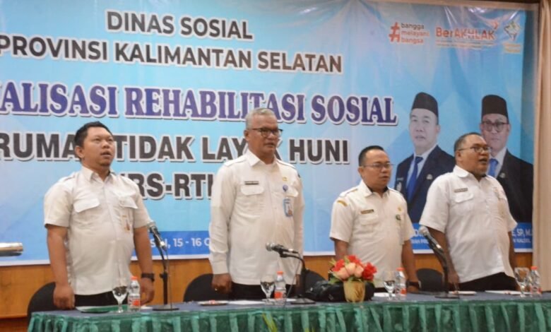Dinsos Kalsel Sosialisasikan RS-RTLH, Prioritaskan Program Perlindungan dan Jaminan Sosial