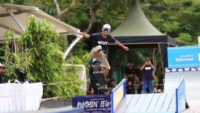 Push In Legecy Skateboard Competition 2025 Resmi Dibuka, Puluhan Skater Unjuk Aksi di Siring 0 Km Banjarmasin