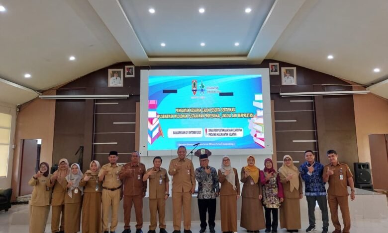 Dispersip Kalsel dan Perpusnas RI Gelar Penguatan Sertifikasi Pustakawan