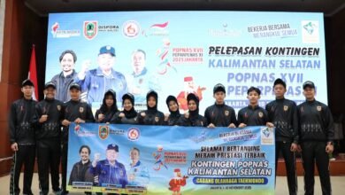 Kontingen Taekwondo Kalsel Siap Berlaga di POPNAS XVII Jakarta 2025