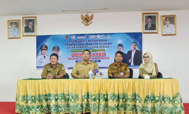 Peringati HUT ke-25 ARSADA, RSGM Gusti Hasan Aman Gelar Bakti Sosial Donor Darah Serentak