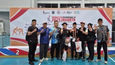 Gulat Kalsel Raih Emas dan Perunggu di Hari Pertama POPNAS XVII 2025