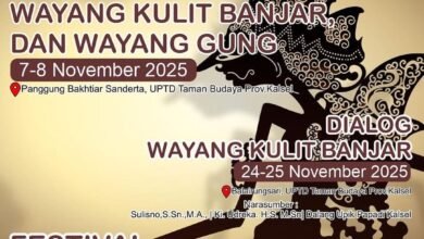 Pergelaran Wayang Kulit Banjar dan Wayang Gong, UPTD Taman Budaya Disdikbud Kalsel Peringati Hari Wayang Sedunia