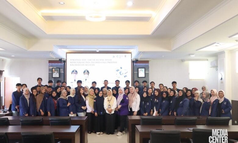 Diskominfo Kalsel Terima Kunjungan Mahasiswa UNISKA MAB dalam Studi Strategi dan Taktik Humas