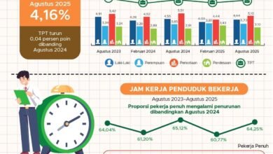 Penduduk Usia Kerja di Kalsel Bertambah 3,21 Juta pada Agustus 2025