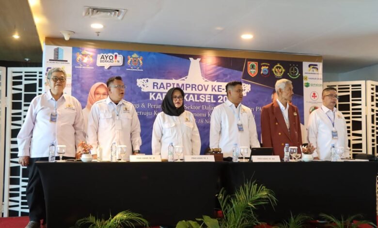 Wadah Konsolidasi Pengusaha, Kadin Kalsel Gelar Rapimprov III Tahun 2025
