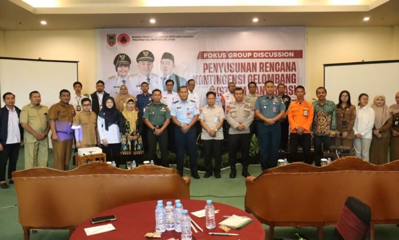 BPBD Kalsel Matangkan Rencana Kontingensi Gelombang Ekstrem dan Abrasi di Wilayah Pesisir