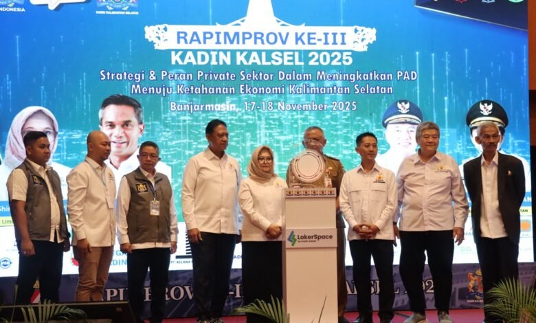 Gelar Rapimprov III Tahun 2025, Kadin Kalsel Dukung Pertumbuhan Ekonomi Daerah
