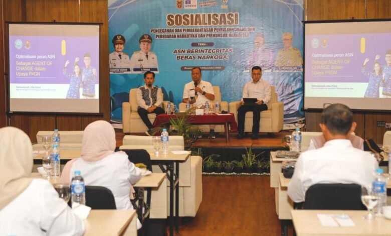 Bakesbangpol Kalsel Gelar Sosialisasi P4GN dan PN, Perkuat Integritas ASN untuk Bebas Narkoba