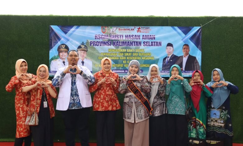 RSGM Gusti Hasan Aman Gelar Penyuluhan dan Aksi Sikat Gigi Bersama di Kampung Ketupat Peringati HKN ke-61