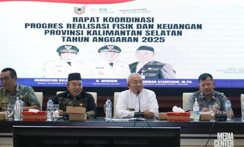 Pemprov Kalsel Gelar Rakor Percepatan Realisasi APBD 2025, Gubernur Tegaskan Komitmen Peningkatan Serapan Anggaran