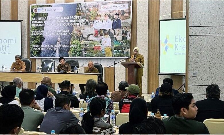 Kalsel Dorong SDM Unggul, Dispar Fasilitasi Sertifikasi Profesi Pariwisata