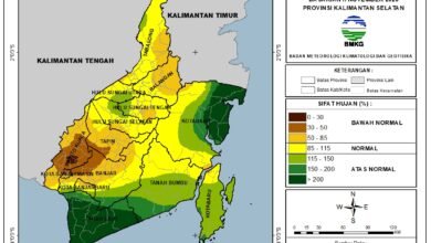 BMKG Staklim Kelas I Kalsel: Update Analisis dan Prediksi Curah Hujan Kalimantan Selatan Dasarian II–III November 2025