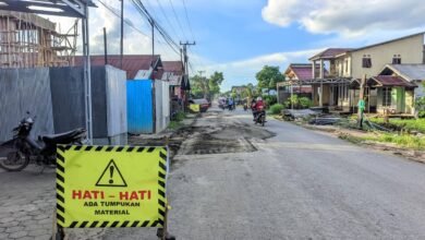 Sambut Nataru dan 5 Rajab, Pemprov Kalsel Rehabilitasi Ruas Jalan Martapura Lama
