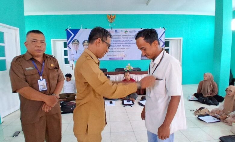 Dinas Koperasi dan UKM Kalsel Buka Pelatihan Olahan Makanan bagi Wirausaha Pemula di Banjarmasin